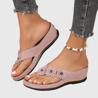 Damen Mode Sandalen Bequem Slip-On
