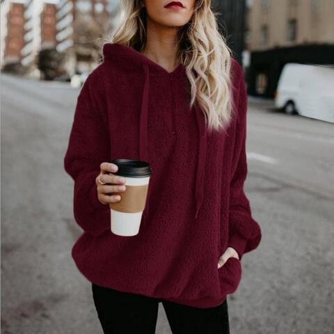 Kapuzenpullover Bequem Warm Gemütlich
