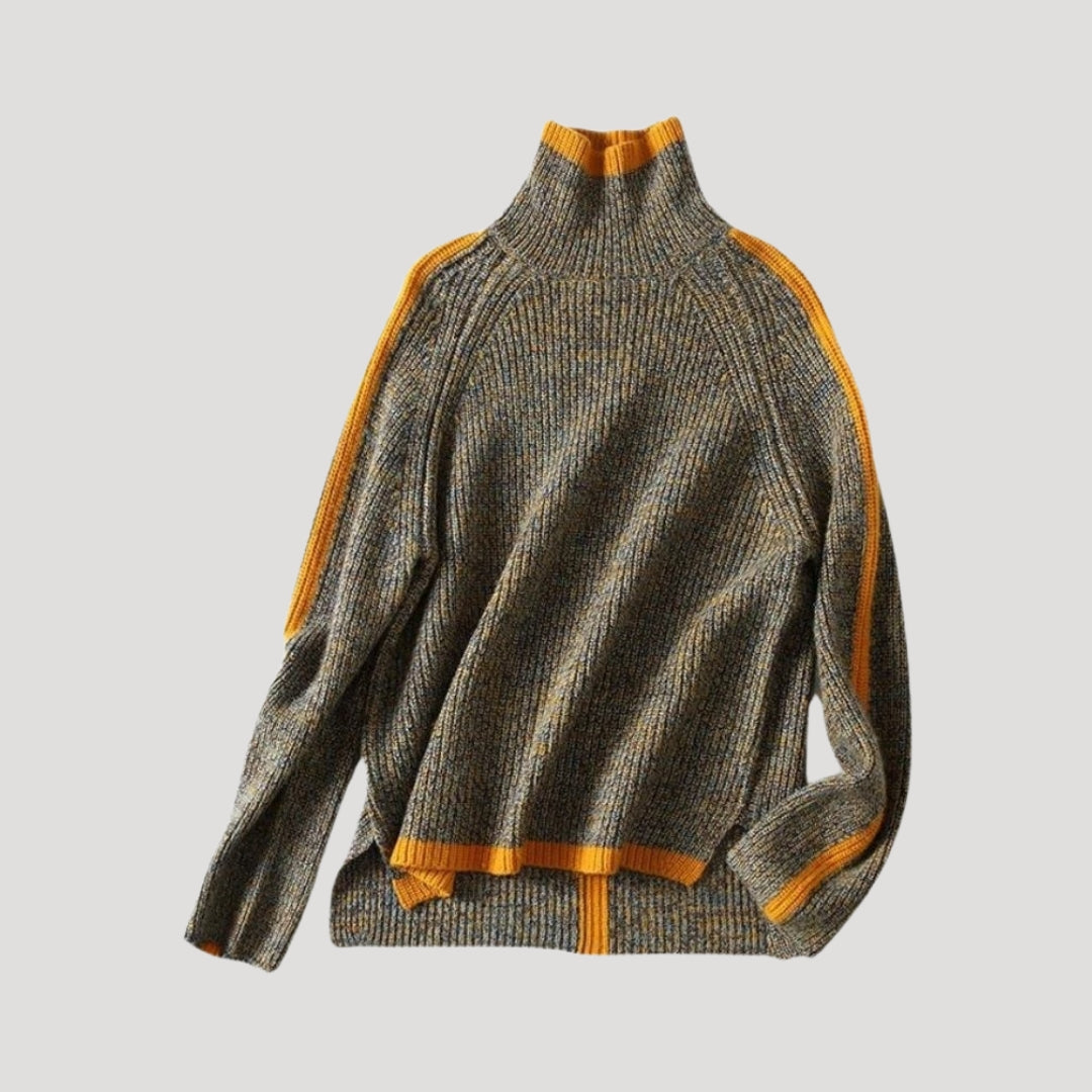 Damen Pullover Frühling Soft Rollkragen - IdealeKleiden
