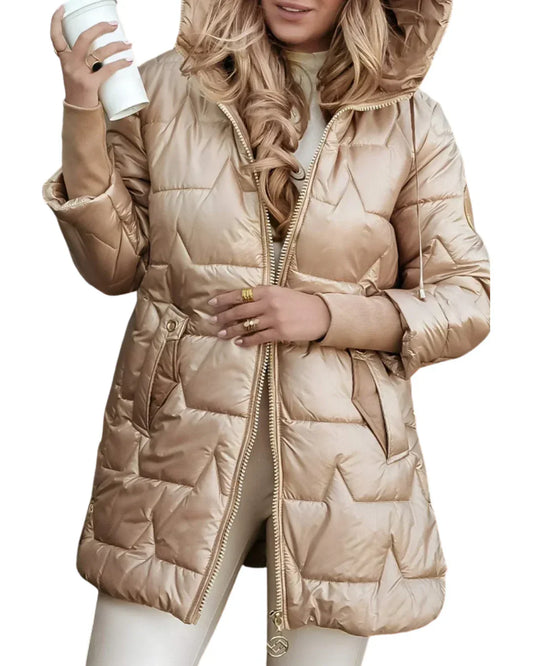 Eleganter Winterparka Damen Mantel - IdealeKleiden