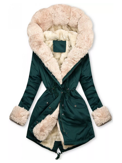 Gepolsterte Winterjacke Weich Plüsch Innenfutter