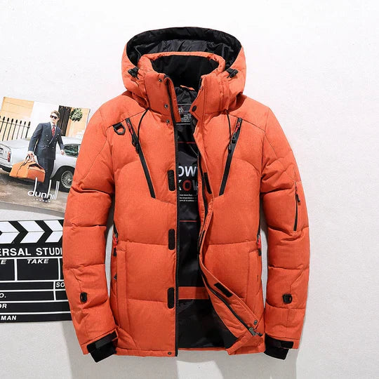 Eleganter Herren Wintermantel Schwarz