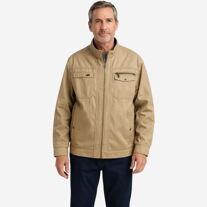 Herren Feldjacke Baumwolle Wasserfest Outdoor - IdealeKleiden
