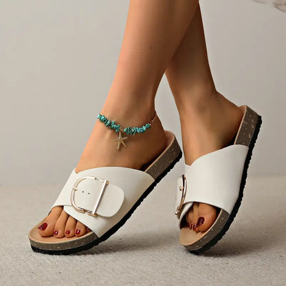 Bequeme Sandalen Flach Orthopädisch Verstellbar
