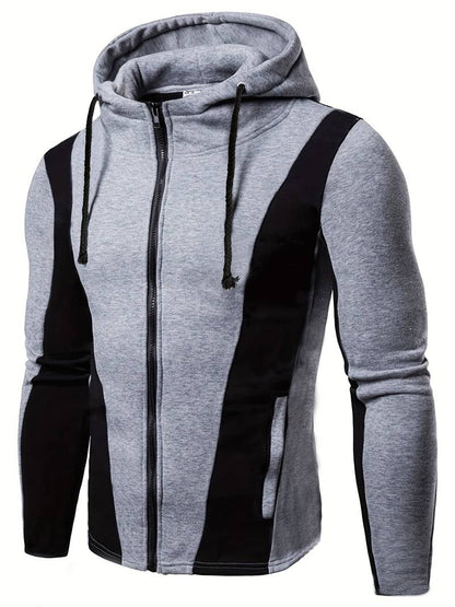 Stylish Herren Hoodie Farbblock Design