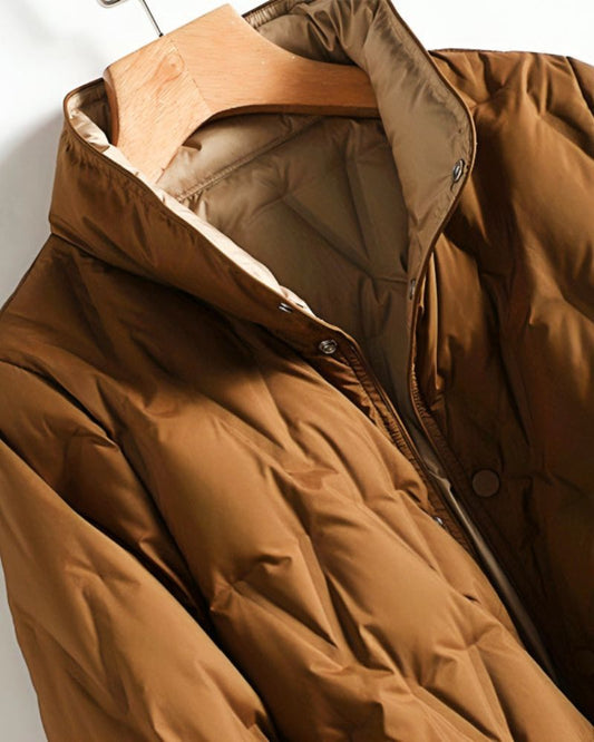 Stylischer Wintermantel Damen Modern - IdealeKleiden