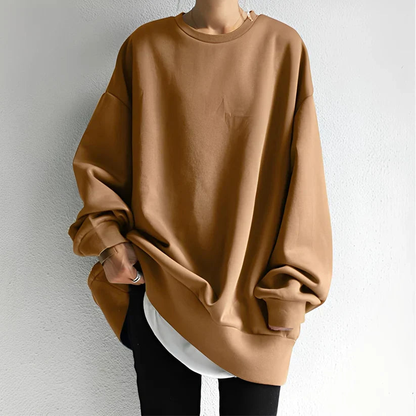 Damen Pullover Locker Schnitt Übergröße