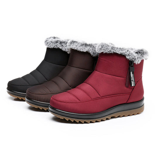 Damen Stiefel Winter Warm Wasserdicht - IdealeKleiden