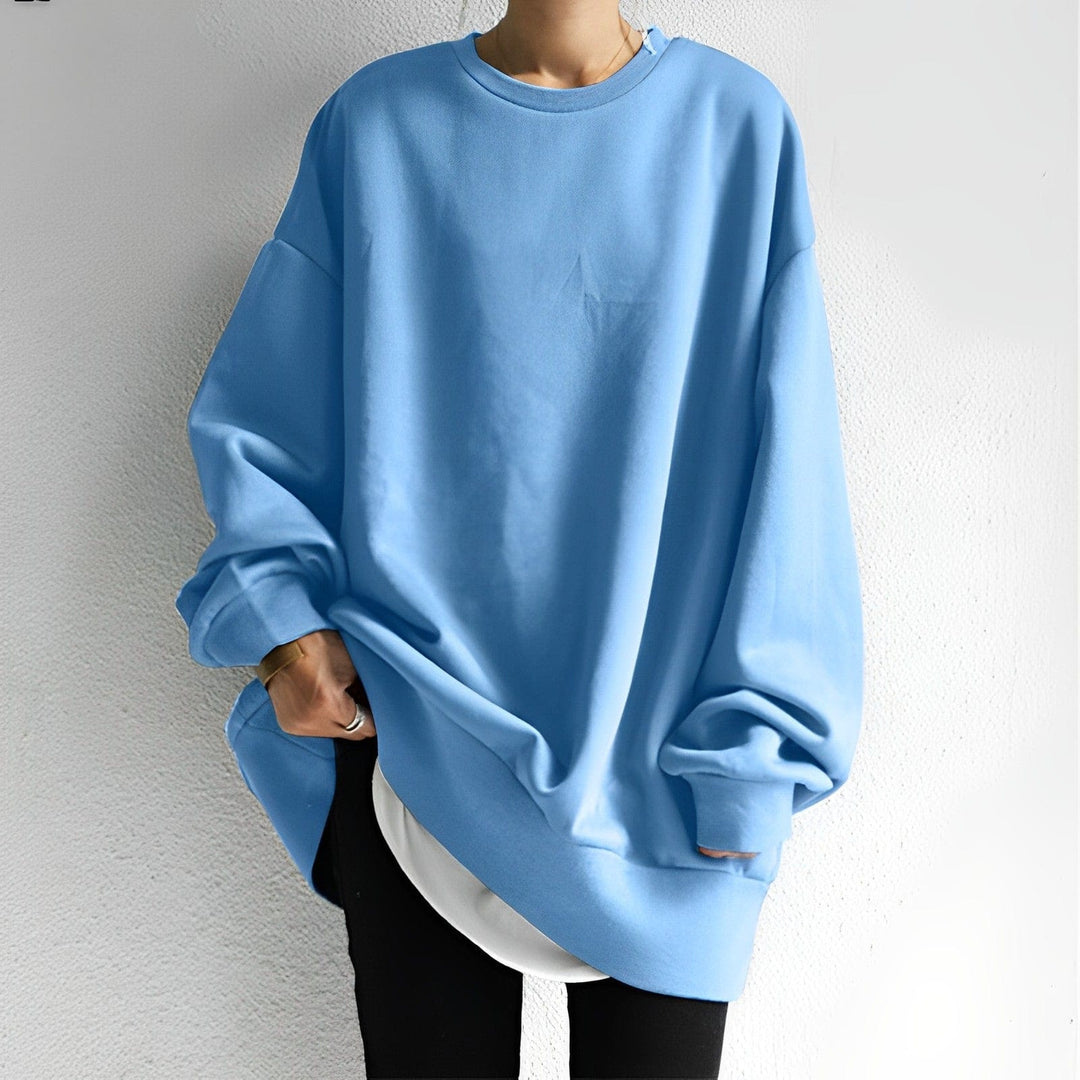 Damen Oversized Pullover Strukturiert Modern