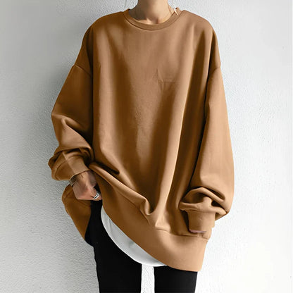 Damen Pullover Lockerschnitt Übergröße