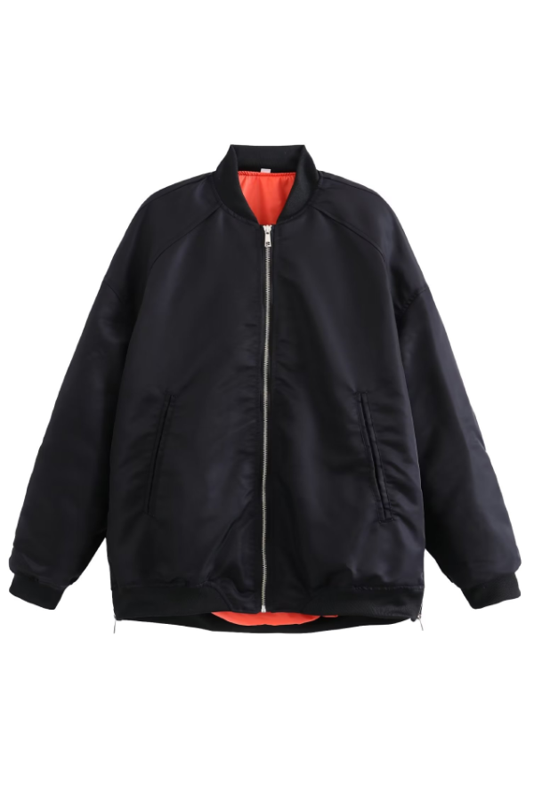 Modische Bikerjacke Oversized Style