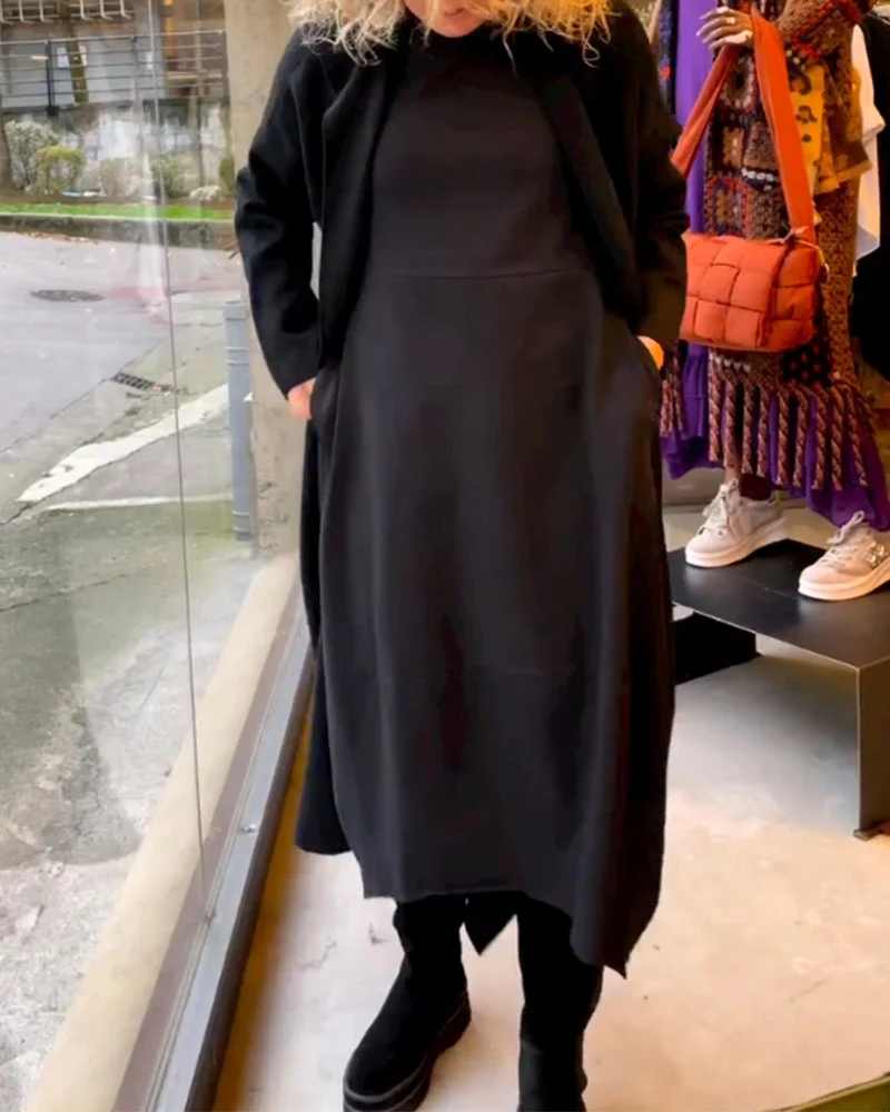 Praktisches Sommerkleid Mit Taschen