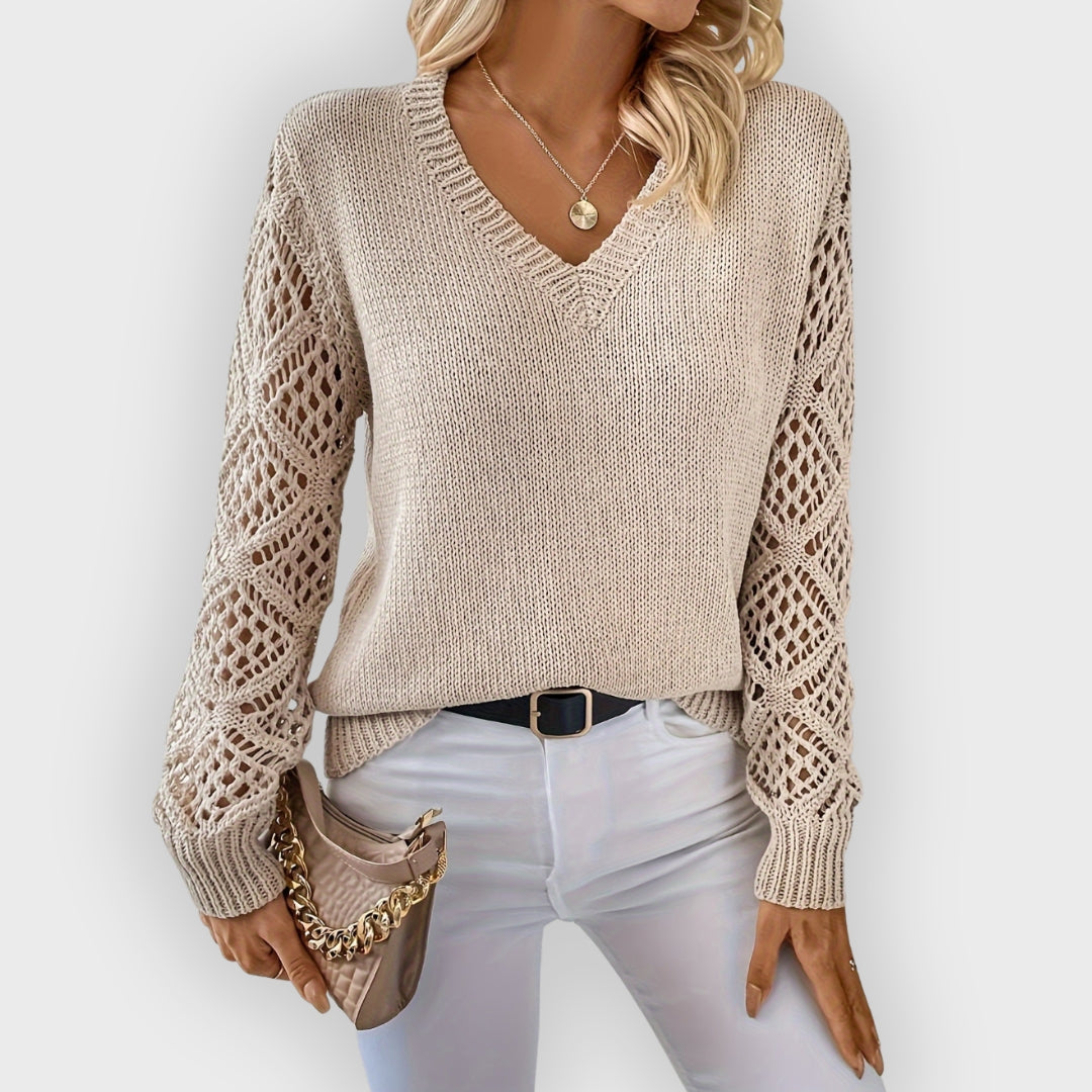 Bequeme Strickpullover Damen Lockere Passform