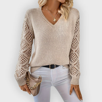 Bequeme Strickpullover Damen Lockere Passform