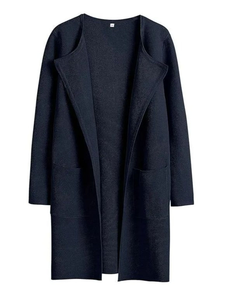 Elegante Damenmantel Rever Klassisch