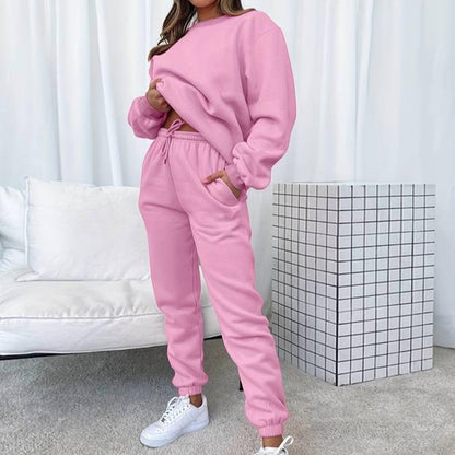 Damen Jogginganzug Set Bequem Sportlich