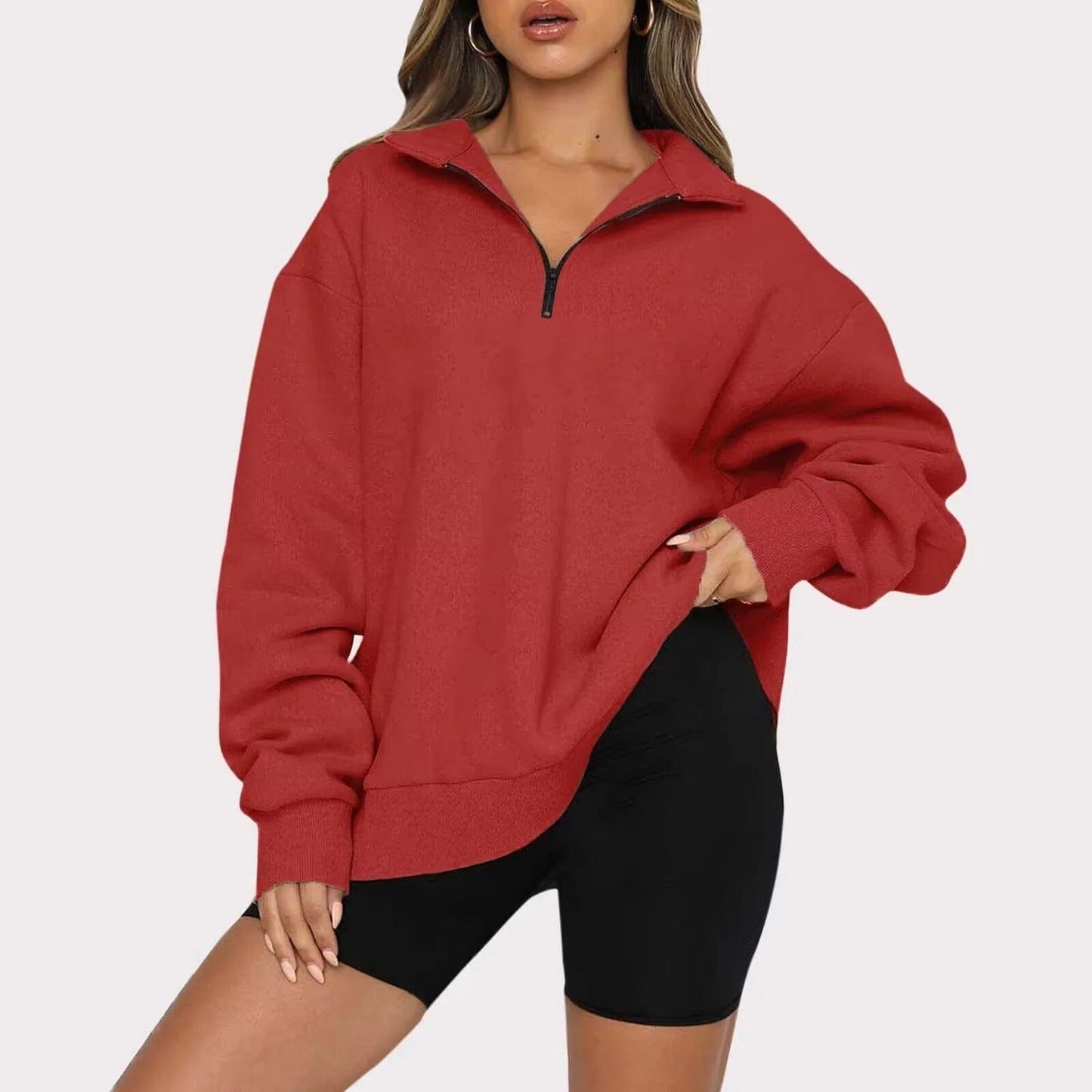 Stylische Winterjacke Zip Jumper Modern Lässig