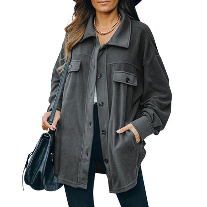Warmes Fleece-Jacket für Damen - IdealeKleiden
