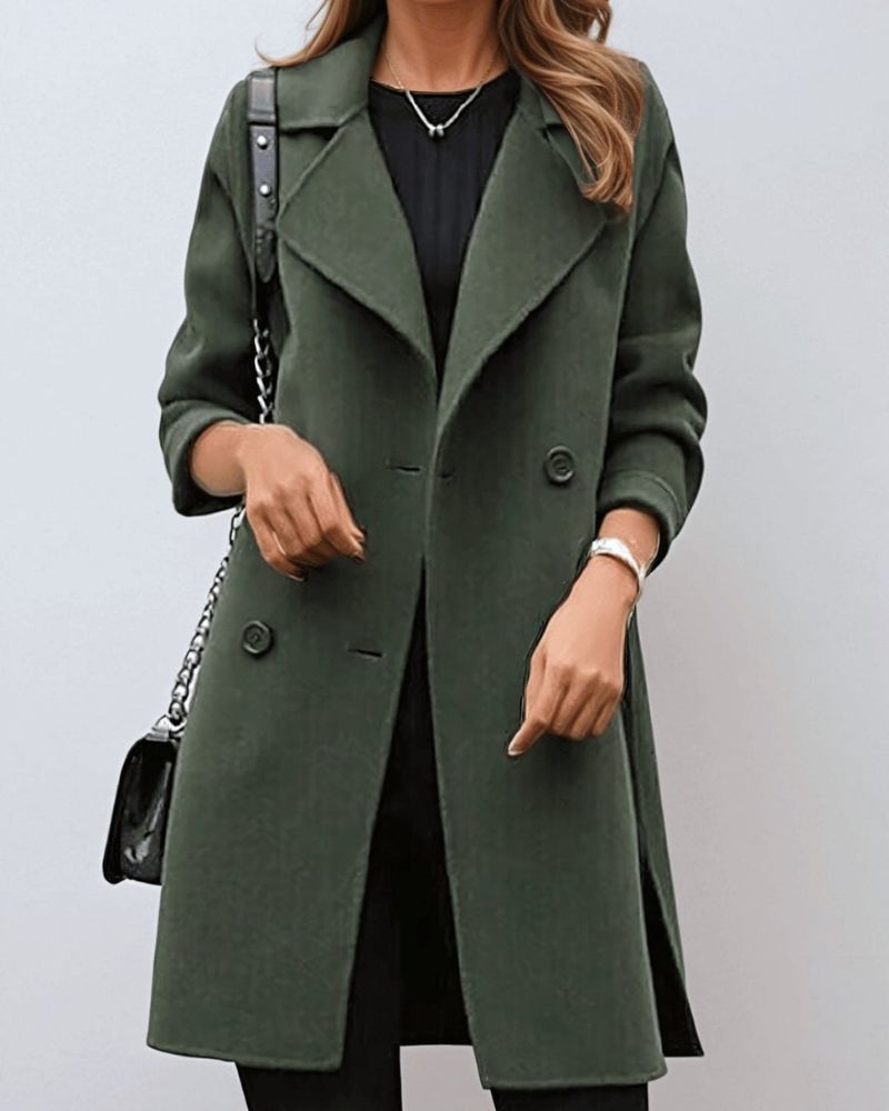 Elegant Moosgrüne Damenjacke