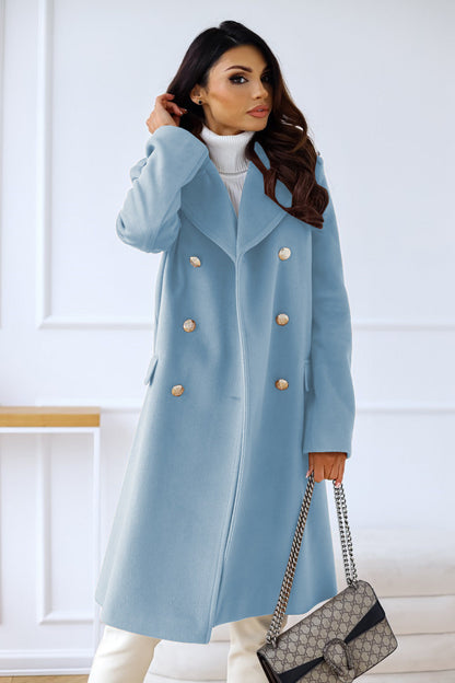 Eleganter Damenmantel Lang und Schlank