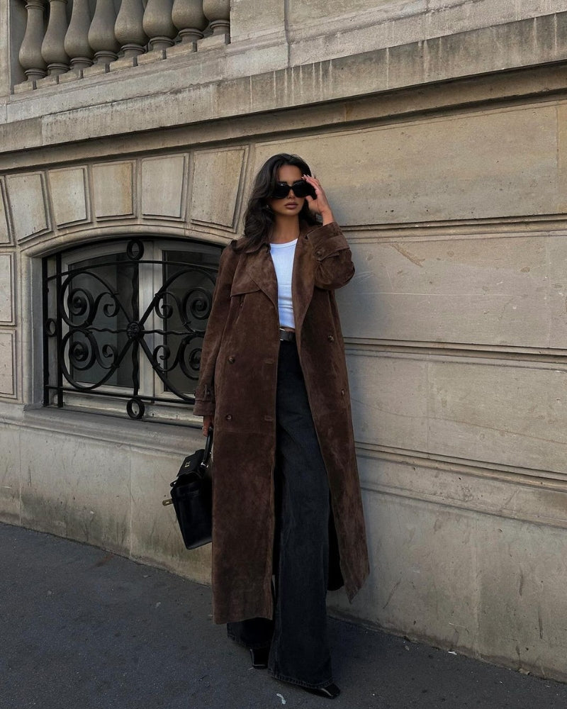 Eleganter Damenmantel Trendy Trenchcoat - IdealeKleiden