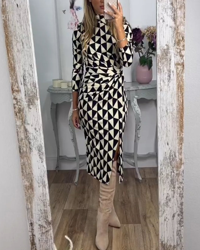 Stilvolles Kleid mit Trendigem Muster