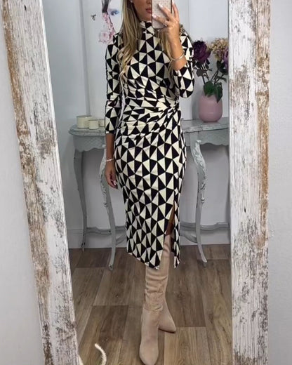 Stilvolles Kleid mit Trendigem Muster