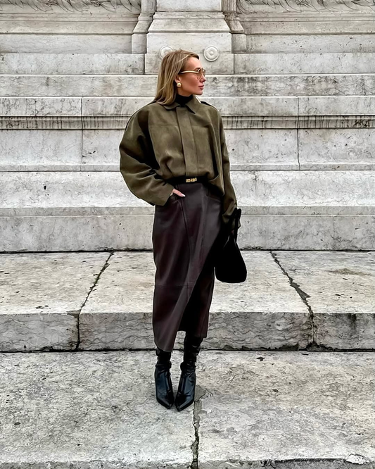 Stylische Damenjacke Cropped Fit - IdealeKleiden
