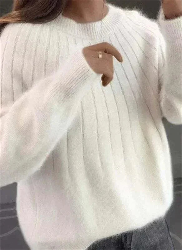Weicher Strickpullover Cashmere Look