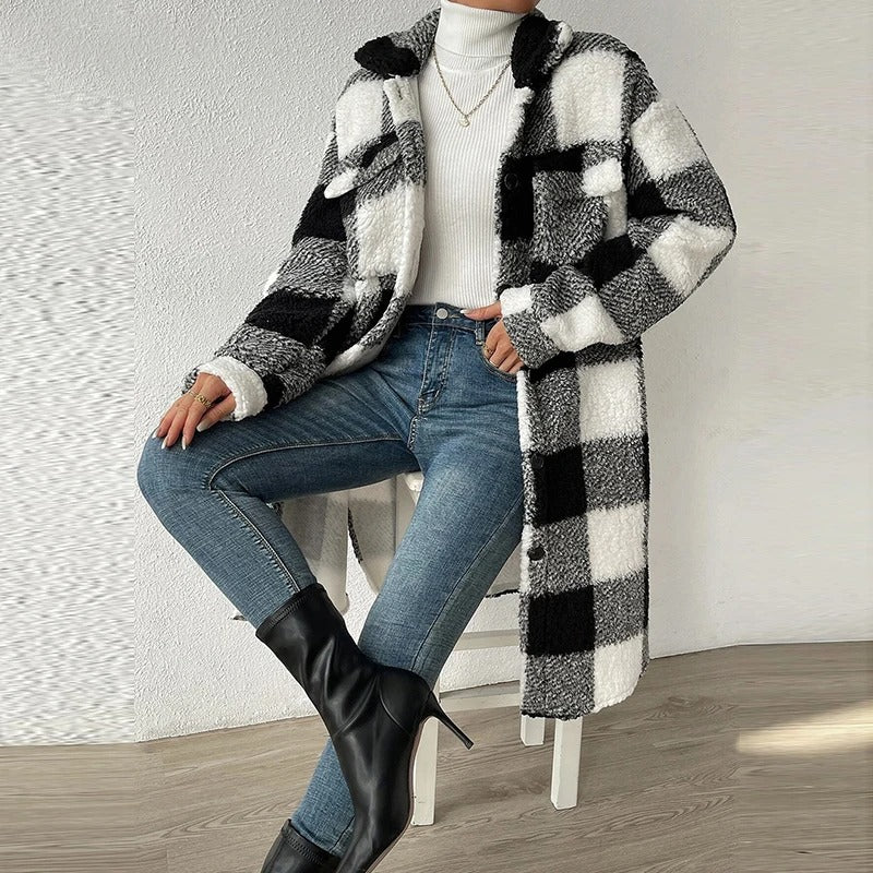 Kuschelige Overshirts | Karo Fleece Hemd Damen