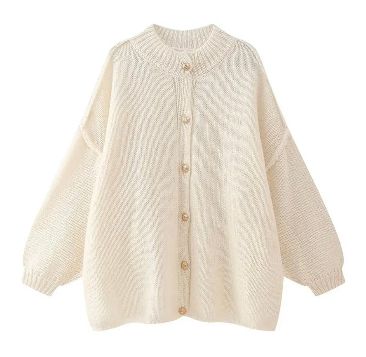 Weiche Strickjacke Oversized Damen