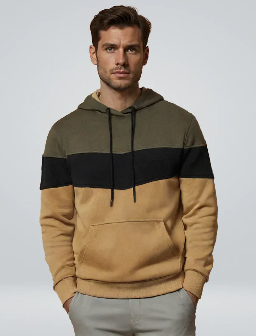 Patchwork Strickpullover Herren Modern - IdealeKleiden