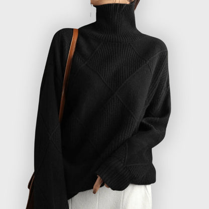 Weiche Damenpullover Rollkragen Elegant