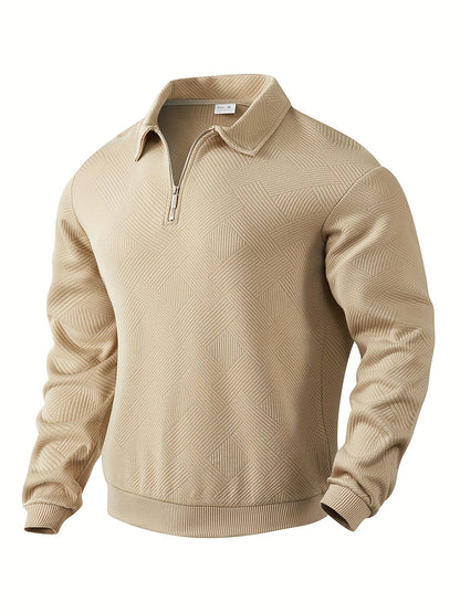 Herren Pullover 1/4 Zip Modern Stil