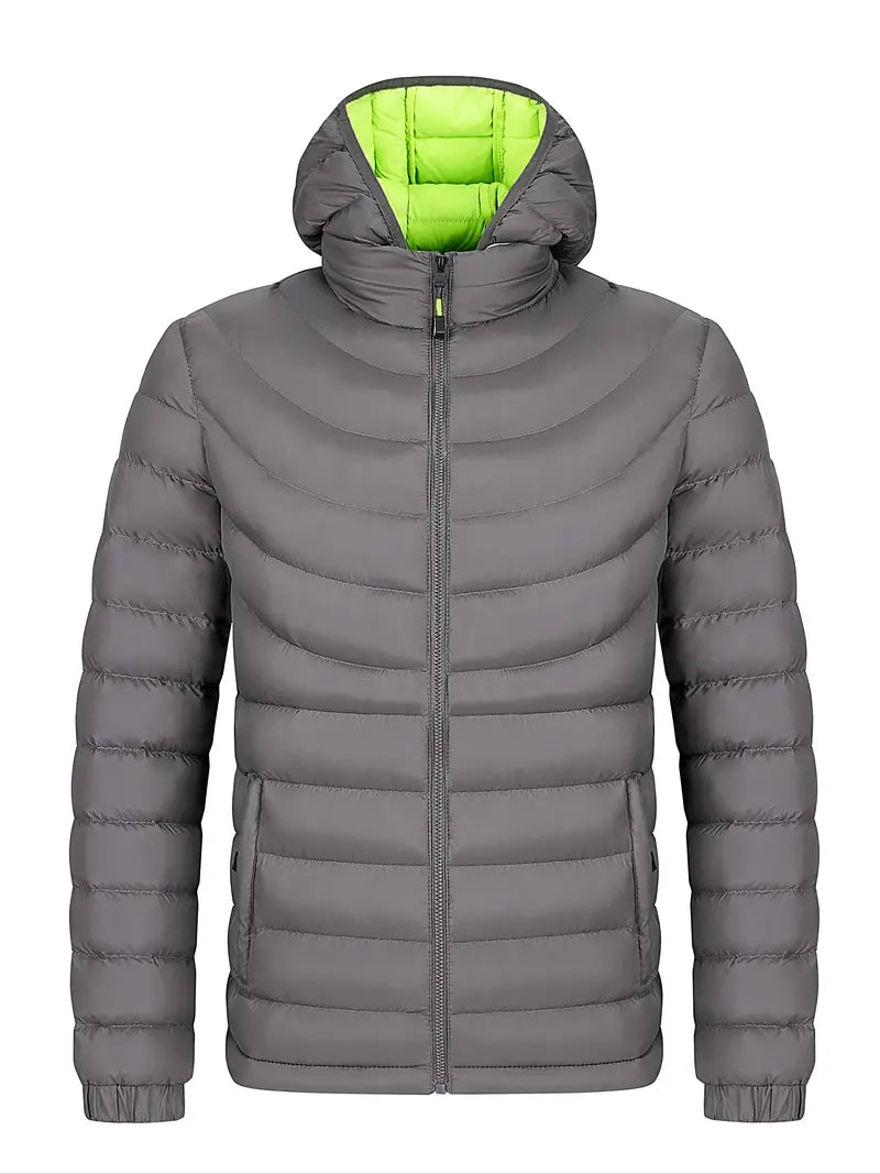 Herren Winterjacke Warm Gefüttert mit Hochkragen