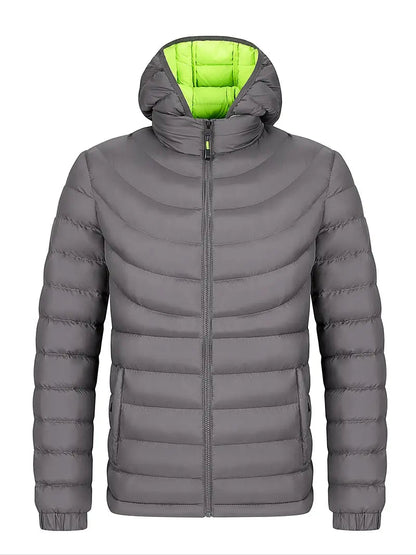 Herren Winterjacke Warm Gefüttert mit Hochkragen
