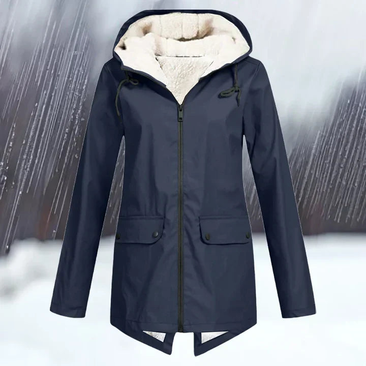 Wasserdichte Outdoor-Jacke Kapuze Warm Isoliert
