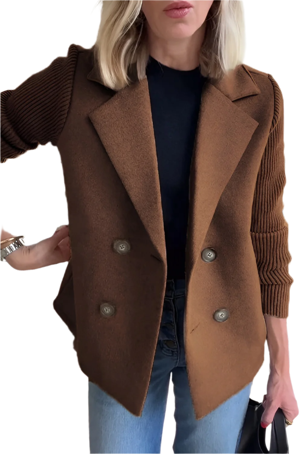Damen Blazer Vegan Wolle Elegant