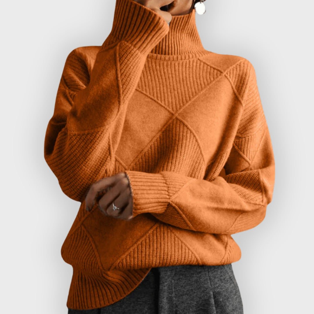 Weiche Damenpullover Rollkragen Elegant