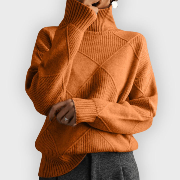 Weiche Damenpullover Rollkragen Elegant