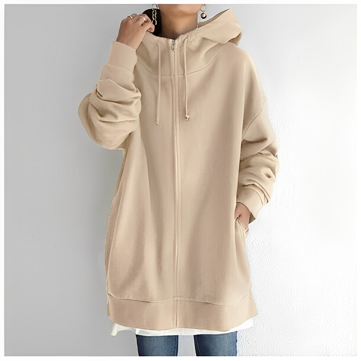 Damen Hoodie Selbstbewusst Stil