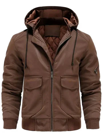 Wasserdichte Winterjacke Herren Kapuze Isoliert