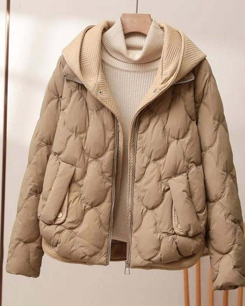 Lässiger Zwei-Teil-Kapuzen-Mantel Modern Casual