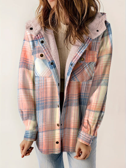 Weiche Winterjacke Samtfutter Kapuze