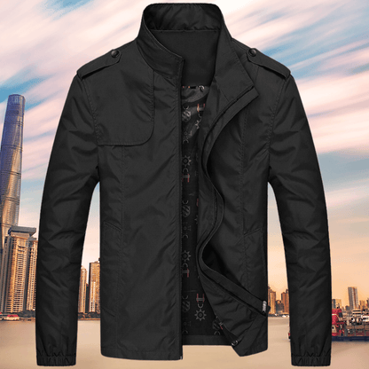 Herren Herbstjacke Oxford Stil Kragen