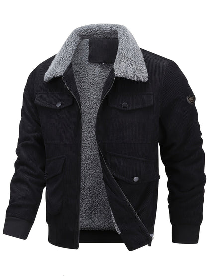 Robuste Winterjacke Cord Fleece Isolierung