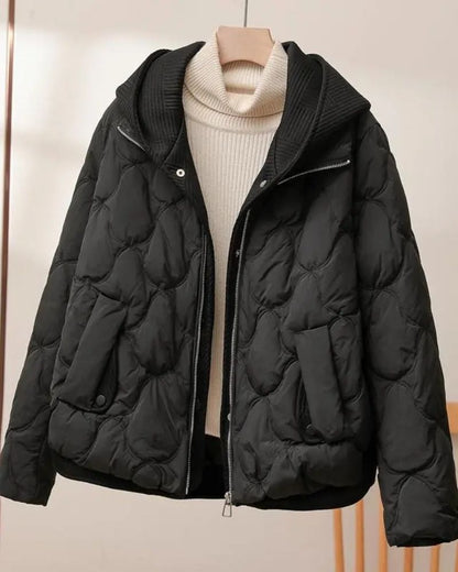 Lässiger Zwei-Teil-Kapuzen-Mantel Modern Casual