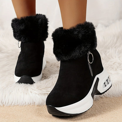 Warmes Winterstiefel Set Fell-lined