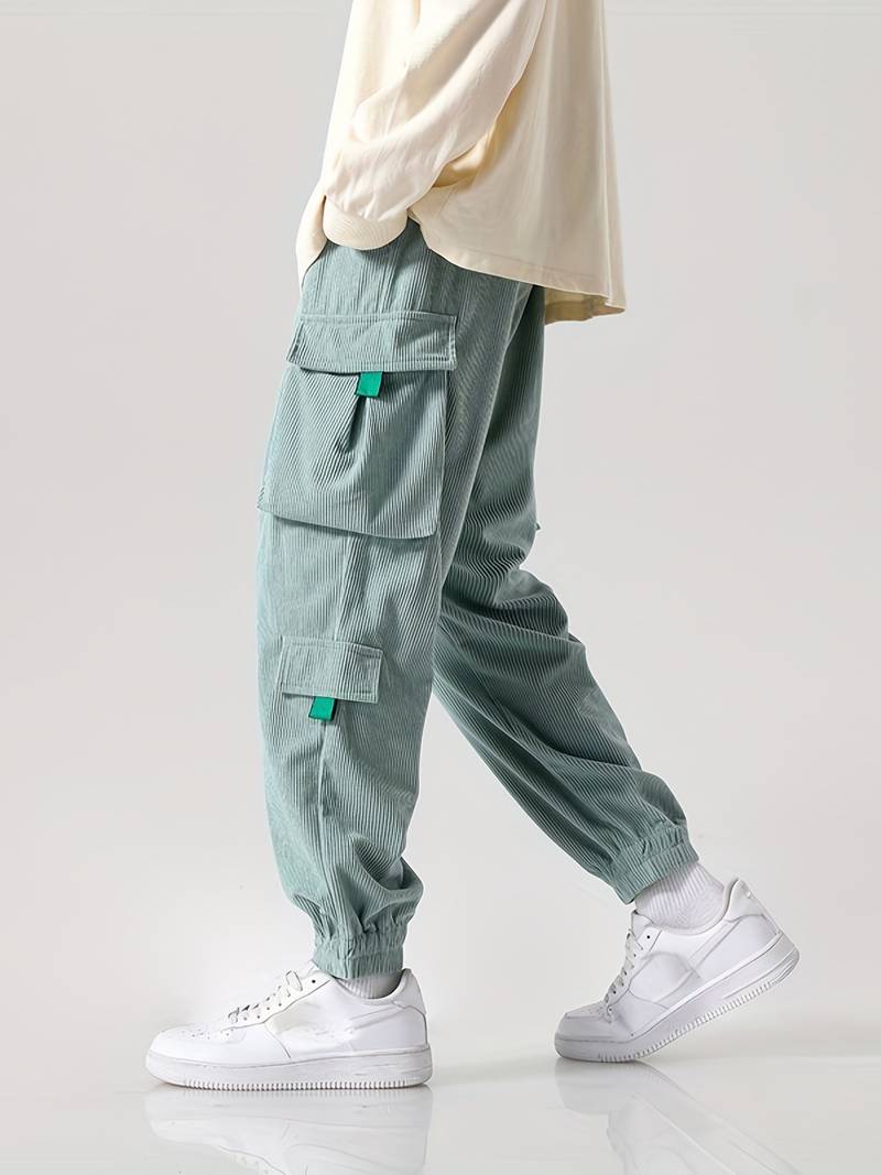 Herren Cargohose Lässig Vieltaschen