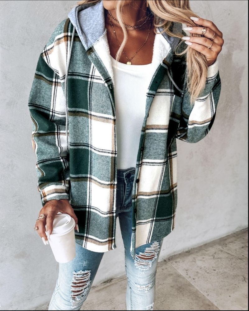 Weiche Flanelljacke Mit Bedruckung - IdealeKleiden